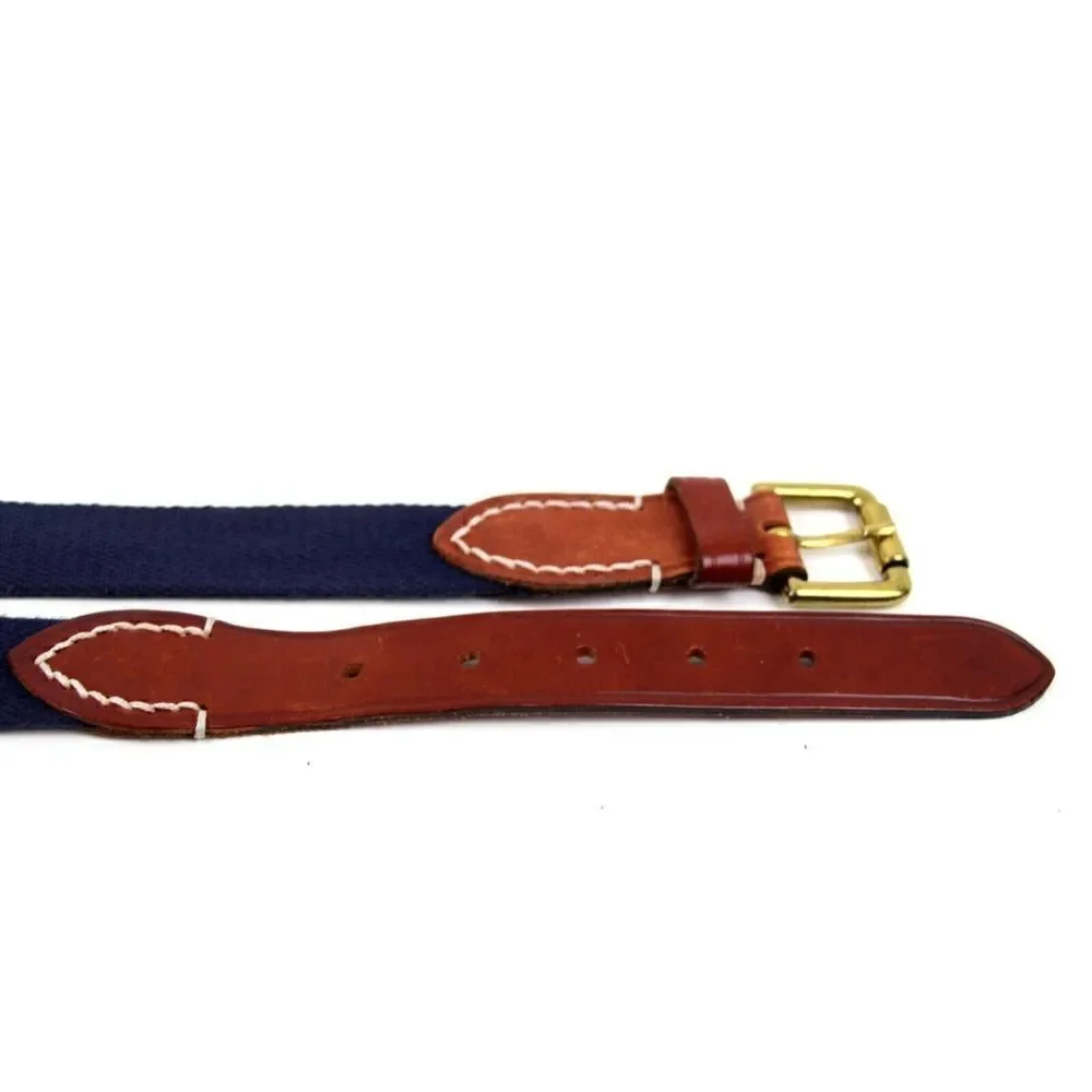 ITALIAN BROWN GENUINE LEATHER 1 1/4